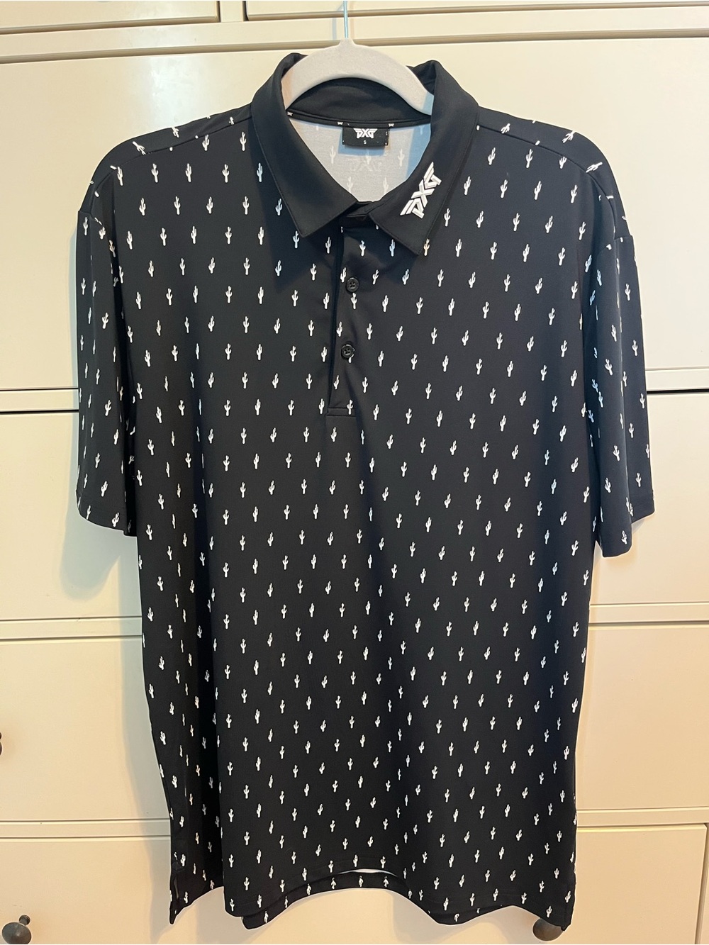 PXG Men’s Black Cactus Golf Polo